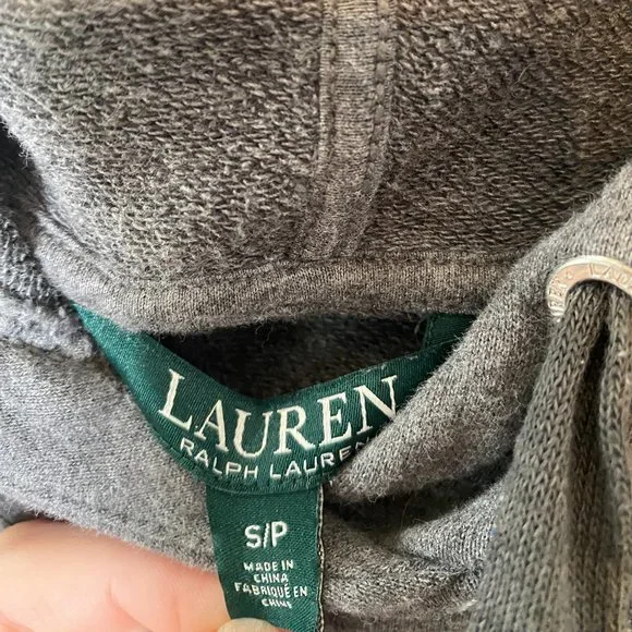 Ralph Lauren Logo Hoodie in Grey - Picture 5 of 6